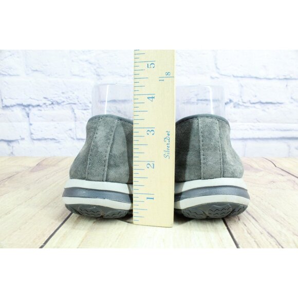 LL Bean Back Cove Stretch Slip Ons Nubuck Gray Size 8 M - Picture 6 of 9